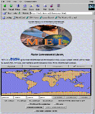 MEL, a web based site for accessing meteorological and oceanographic data